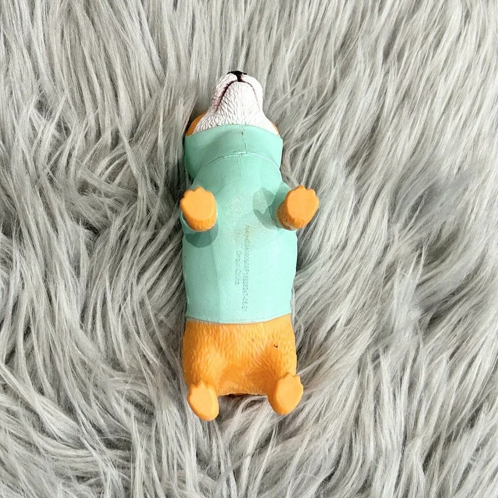 Halloween Plastic Corgi Puppy Dog‎ in Dinosaur Costume Ankyo Toys Collectible